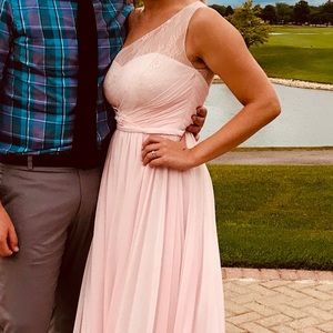 Blushing Pink bridesmaid dress